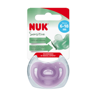 NUK | מוצץ סנסיטיב 6-18 חודשים סגול